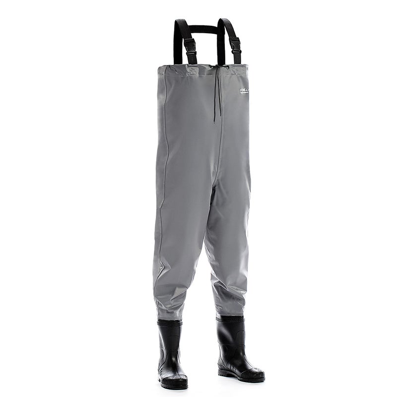 Foxelli Chest Waders - 2-ply Nylon/PVC Waterproof Lightweight Fishing Waders for Men & Women with Boots - Image 1